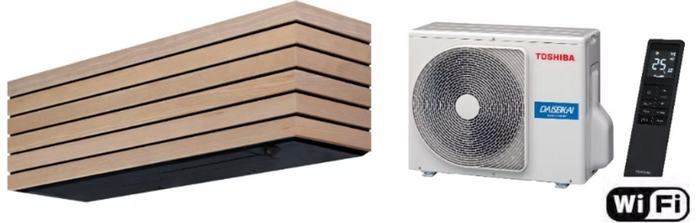 Toshiba gaiss gaiss siltumsūknis Artic Wood